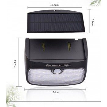 38 Led Solar Motion Sensor Light, Super Bright Waterproof With Detachable Solar Panel, Outdoor, Three Modes Functions With Line Separable Solar Penal for Garden Wall, - on 50% Discount, 